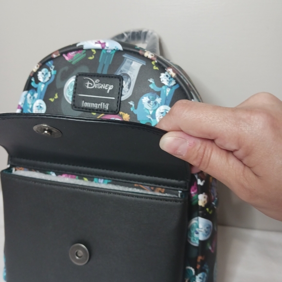 Disney Loungefly The Haunted Mansion Welcome Foolish Mortals Mini Backpack NWT - Picture 2 of 5